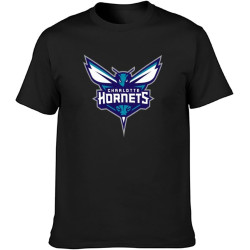 Charlotte Hornets T-Shirt Black Shirt Men' Top tee Charlotte Hornets T-Shirt Black Shirt Men' Top tee