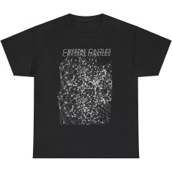 Crystal Castles Crimewave T-Shirts Tees Album Tour Merch and Sizes Black