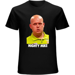 Michael Van Gerwen Mighty Mike Player Fan Player Mens Unisex T-Shirt Graphic Print Top Black Tee Michael Van Gerwen Mighty Mike Player Fan Player Mens Unisex T-Shirt Graphic Print Top Black Tee