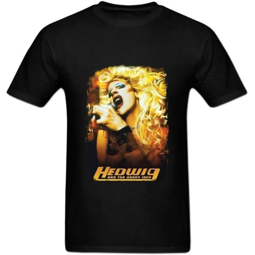ZSKKCNUK Mens Hip-Hop Front Printed Hedwig and The Angry Inch Comedy Film Graphic Crewneck T-Shirt