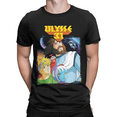 Ulysse 31 Ulysses 31 T-Shirt for Men Cartoon Vintage Pure Cotton Tees O Neck Short Sleeve T Shirts Plus Clothes Ulysse 31 Ulysses 31 T-Shirt for Men Cartoon Vintage Pure Cotton Tees O Neck Short Sleeve T Shirts Plus Clothes