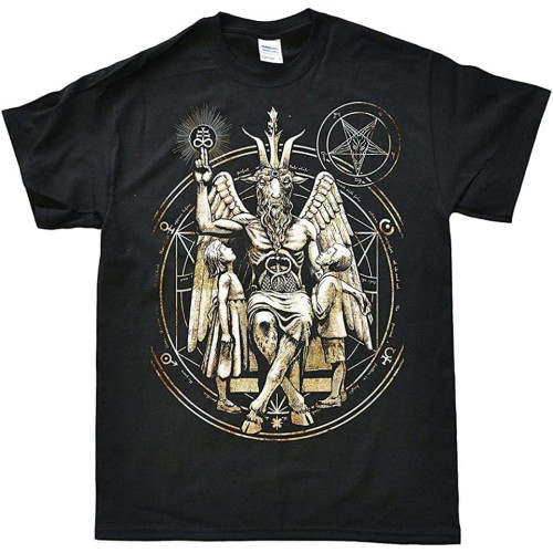 ZSKKCNUK Baphomet Satanic Mens Cotton Casual T Shirt ZSKKCNUK Baphomet Satanic Mens Cotton Casual T Shirt