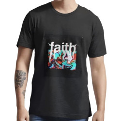 ZSKKCNUK Faith Dark Faith Vintage T-Shirt Black ZSKKCNUK Faith Dark Faith Vintage T-Shirt Black