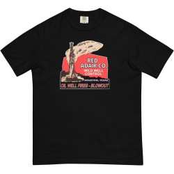 ZSKKCNUK Red Adair Company Vintage Unisex Heavyweight T-Shirt Black M