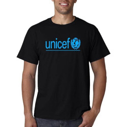 ZSKKCNUK New UNICEF WHO Logo Men White T-Shirt Size S to 3XL Black ZSKKCNUK New UNICEF WHO Logo Men White T-Shirt Size S to 3XL Black