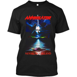 ZSKKCNUK Annihilator Never, Neverland Thrash Metal Band Album Music T-Shirt S-4XL BlackOne Size