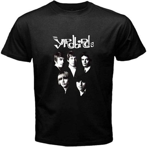 ZSKKCNUK The Yardbirds Men's Black T-Shirt Size S M L XL 2XL 3XL