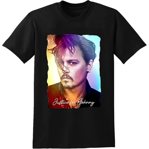Johnny Depp T-Shirt Tops Women Men Short Sleeve T-Shirts Graphic Unisex Basic Short Sleeve Cotton Casual T-Shirt Black Johnny Depp T-Shirt Tops Women Men Short Sleeve T-Shirts Graphic Unisex Basic Short Sleeve Cotton Casual T-Shirt Black