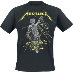 POLDBBs ... and Justice for All - Tracklist Men's T-Shirt Black Band Merch, Bands POLDBBs ... and Justice for All - Tracklist Men's T-Shirt Black Band Merch, Bands