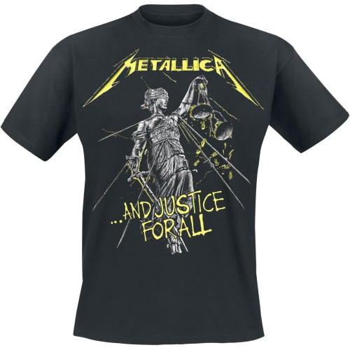 POLDBBs ... and Justice for All - Tracklist Men's T-Shirt Black Band Merch, Bands POLDBBs ... and Justice for All - Tracklist Men's T-Shirt Black Band Merch, Bands