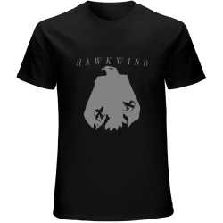 Hawkwind Eagle Mens T-Shirt Casual Cotton Tees Black Tops