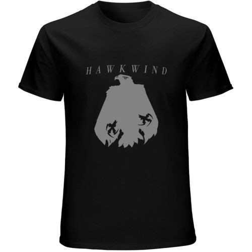 Hawkwind Eagle Mens T-Shirt Casual Cotton Tees Black Tops
