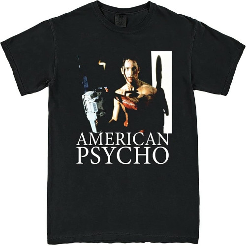 New American Psycho Movie Chainsaw Vintage Retro Unisex T-Shirt New American Psycho Movie Chainsaw Vintage Retro Unisex T-Shirt