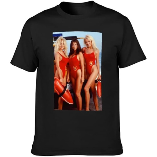 Baywatch Lifeguard Beach Babes Pamela Anderson Carmen Electra Hot Black Men's T-Shirt Unisex Tee Baywatch Lifeguard Beach Babes Pamela Anderson Carmen Electra Hot Black Men's T-Shirt Unisex Tee