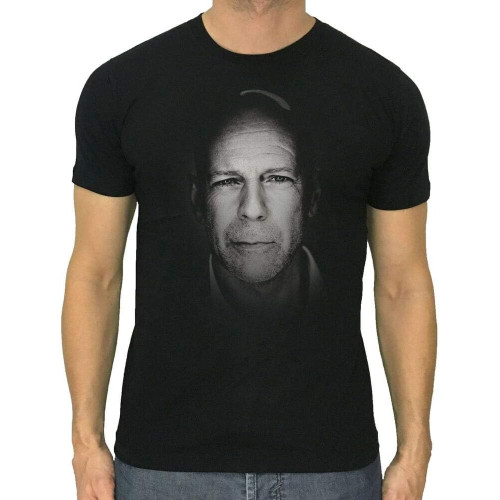 Bruce Willis T-Shirt New Men Black Or Dark Grey Bruce Willis T-Shirt New Men Black Or Dark Grey
