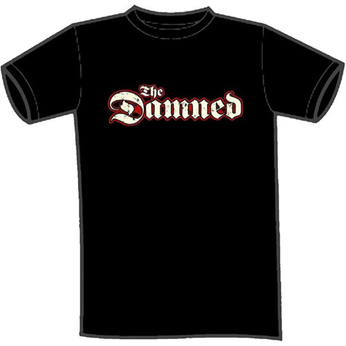 The Damned Wave/Punk Mens T-Shirt for Dad Black The Damned Wave/Punk Mens T-Shirt for Dad Black