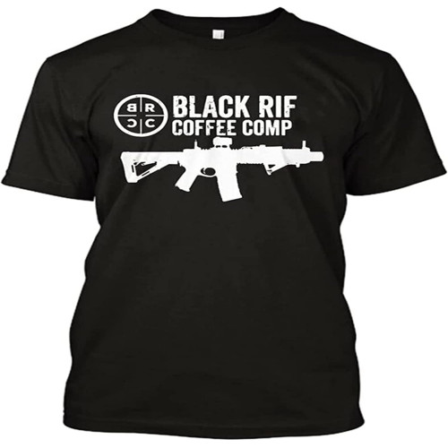 Men's Black Ri&fle Co&ffee Com&pany Top T-Shirt Short Sleeve Men's Black Ri&fle Co&ffee Com&pany Top T-Shirt Short Sleeve