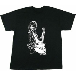 Jimmy Page 90S Gift Birthday T-Shirt Graphic Black Tee Mens Shirt