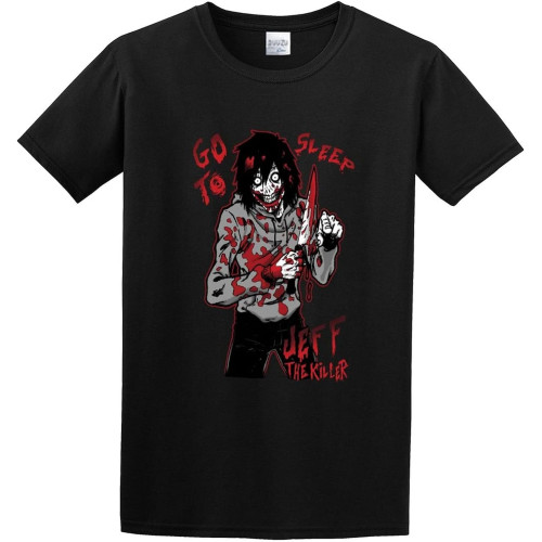 Jeff The Killer V2 T-Shirt Black Men Unisex Tee Shirt