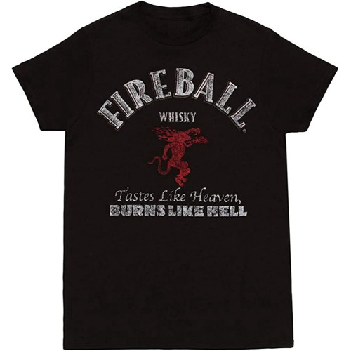 Men's Fireball Whisky Logo Adult T-Shirt Men's Fireball Whisky Logo Adult T-Shirt