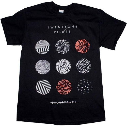 21 Pilots Blurryface T-Shirt Black X-Large Black 21 Pilots Blurryface T-Shirt Black X-Large Black
