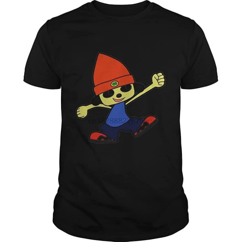 Men Tshirt Short Sleeve Parappa The Rapper Yeah Cool Women t-Shirt Black Men Tshirt Short Sleeve Parappa The Rapper Yeah Cool Women t-Shirt Black