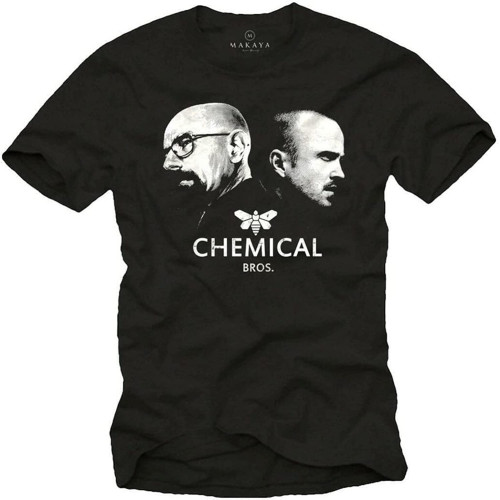 T-Shirt Homme Breaking Bad Nerd Shirt Noir Black T-Shirt Homme Breaking Bad Nerd Shirt Noir Black
