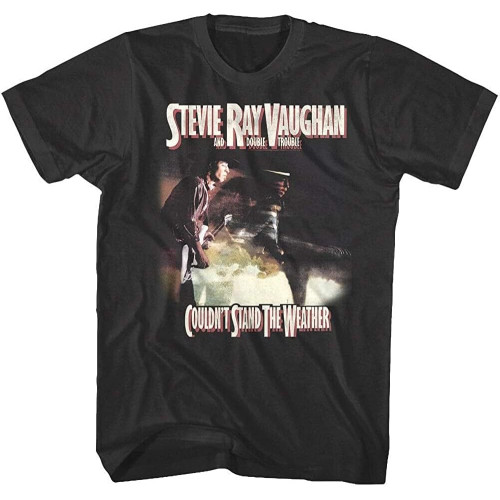 Stevie Vaughan Couldn t Stand The Weather Album Cover Art Mens T Shirt Music Men T Shirt 100% Cotton Sleeve Shirt Black Black Stevie Vaughan Couldn t Stand The Weather Album Cover Art Mens T Shirt Music Men T Shirt 100% Cotton Sleeve Shirt Black Black