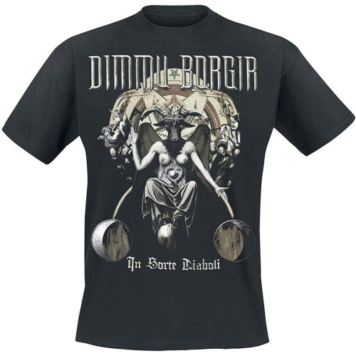 Men T Shirts in Sorte diaboli Dimmu Borgir Short Sleeve Graphic T-Shirt Black