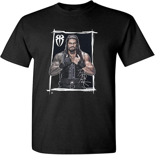 2019 Roman Reigns T-Shirt S Black Black