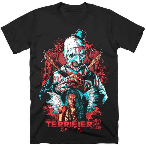Terrifier T-Shirt Horror Movie Halloween Merch Black Tee WOM Terrifier T-Shirt Horror Movie Halloween Merch Black Tee WOM