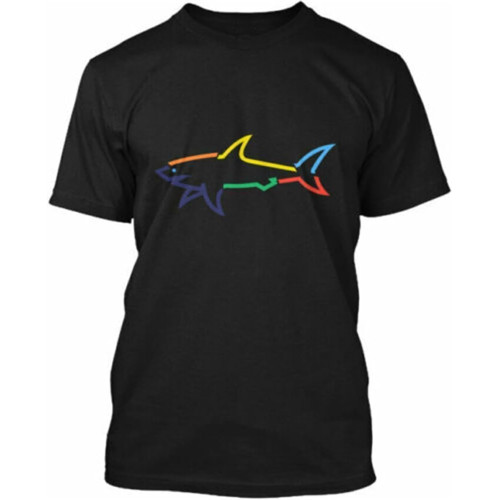 Colored Shark Paul Tee T-Shirt Black 3XL.jpg.jpg Black