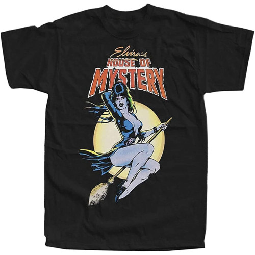 WDDKCNUK Elvira: Mistress of The Dark V9, Movie Poster, Black T-Shirts 3XL WDDKCNUK Elvira: Mistress of The Dark V9, Movie Poster, Black T-Shirts 3XL