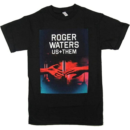 Roger Waters Us and Them Front Print Black Mens T Shirt Merch Tour S Roger Waters Us and Them Front Print Black Mens T Shirt Merch Tour S
