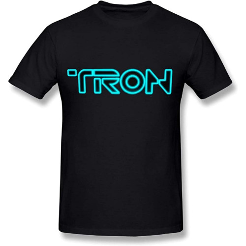ZSKKCNUK Tron Legacy Rivolta Logo Printed T Shirt Black ZSKKCNUK Tron Legacy Rivolta Logo Printed T Shirt Black