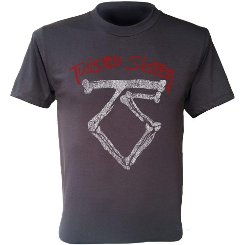 Twisted Sister T-Shirt Logo Rock Band Retro Men T-Shirt Charcoal Gray XL Twisted Sister T-Shirt Logo Rock Band Retro Men T-Shirt Charcoal Gray XL
