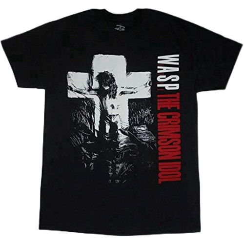 Dkaispp W.A.S.P. Crimson Idol' Wasp Heavy Metal Band Twisted Sister T-ShirtCasual Round Neck T Shirt Black Dkaispp W.A.S.P. Crimson Idol' Wasp Heavy Metal Band Twisted Sister T-ShirtCasual Round Neck T Shirt Black