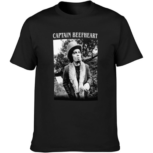 Captain Beefheart Fast and Bulbous Music Unisex T-Shirt Printed Tee Graphic Top Men Black Shirt