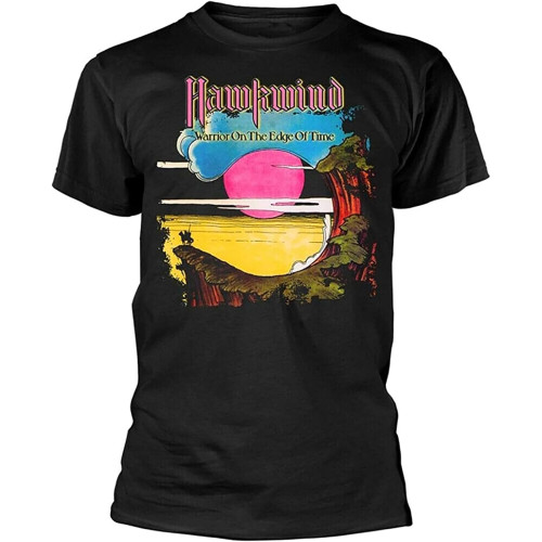 Hawkwind Warrior On The Edge of Time T-Shirt Mens Black Tee Hawkwind Warrior On The Edge of Time T-Shirt Mens Black Tee