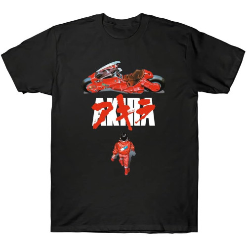 1980s Japanimation Film Akira T-Shirt Short Sleeved Men's T Shirt 1980s Japanimation Film Akira T-Shirt Short Sleeved Men's T Shirt