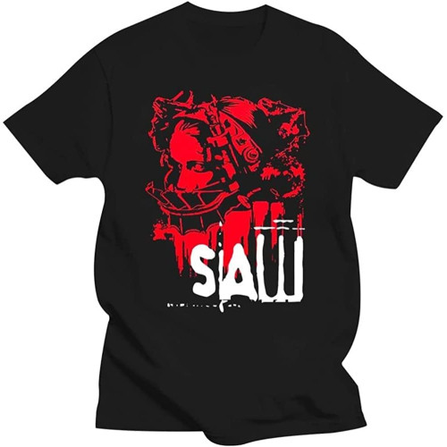 Men t Shirt Saw Head Torture Horror Movie Tee Shirt t-Shirt Novelty Tshirt Black Men t Shirt Saw Head Torture Horror Movie Tee Shirt t-Shirt Novelty Tshirt Black