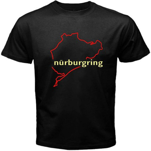 Nurburgring Germany Eurosport Formula 1 Circuit Men's Black T-Shirt Size S-3XL Nurburgring Germany Eurosport Formula 1 Circuit Men's Black T-Shirt Size S-3XL