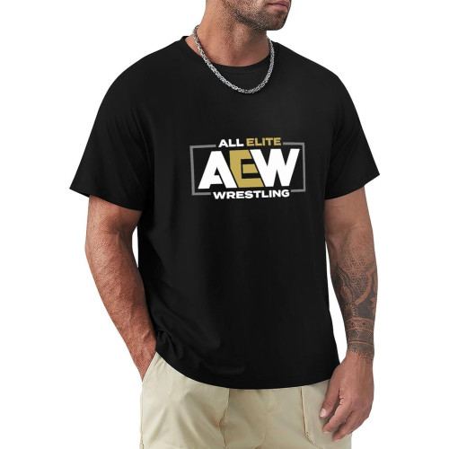 All Elite Wrestling Aew T-Shirt Funny Graphics Men's Shirts Black All Elite Wrestling Aew T-Shirt Funny Graphics Men's Shirts Black
