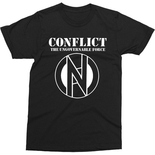 Conflict - Ungovernable Force Shirt, Punk, Anarcho Punk, Crass