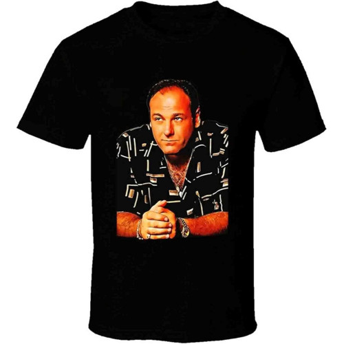 Tony Soprano James Gandolfini T Shirt Black Tony Soprano James Gandolfini T Shirt Black