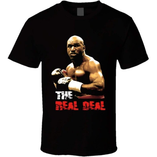 Evander Holyfield Real Deal Boxing T Shirt Evander Holyfield Real Deal Boxing T Shirt
