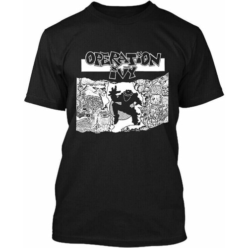 Operation Ivy T Shirt American Punk Album Funny Vintage Gift for Men Black