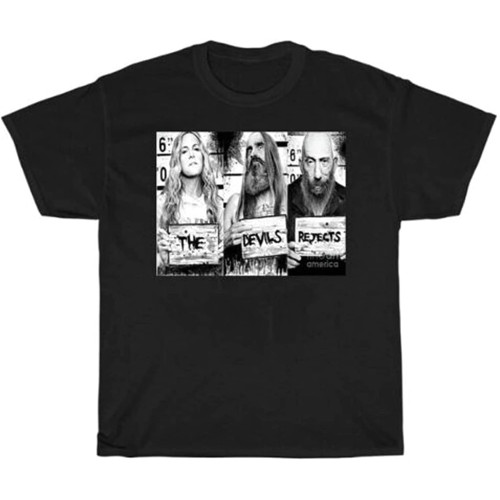 Devils Rejects Horror Movie Poster t-Shirt Black Unisex Cotton Reprint Black