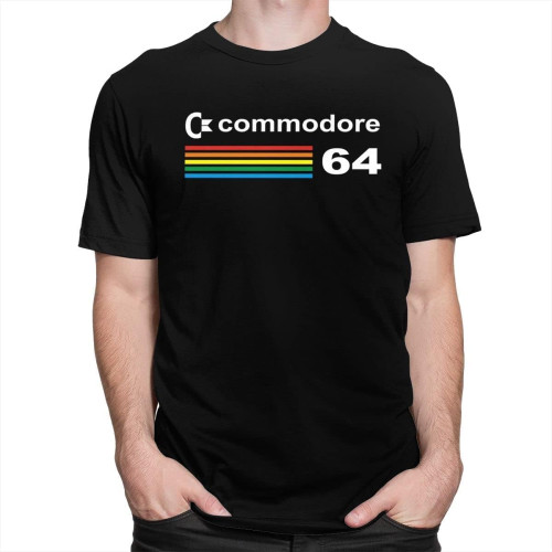 Commodore 64 T Shirt Streetwear Tshirt Men Cotton C64 Amiga Computer Geek Nerd Tee Tops Short Sleeve Commodore 64 T Shirt Streetwear Tshirt Men Cotton C64 Amiga Computer Geek Nerd Tee Tops Short Sleeve