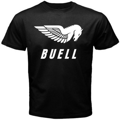 Buell Motorcycles Logo Men's Black T-Shirt Black Buell Motorcycles Logo Men's Black T-Shirt Black